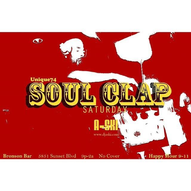 soul clap flyer